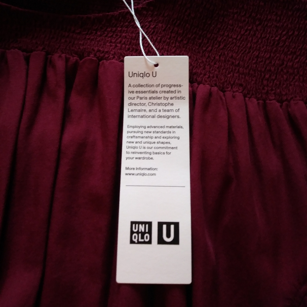 NWT Uniqlo U Rayon Tencel Blouse - Picture 5 of 8